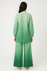 Georgette Ombre Green Set